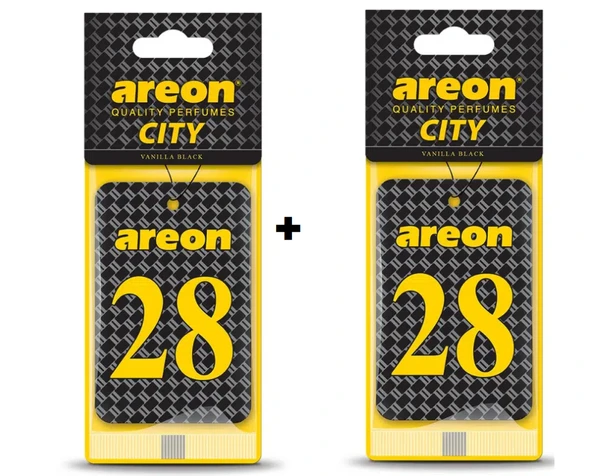 Areon City Vanilla Black 28 Oto Araç Kokusu (2li ) ürün görseli 1