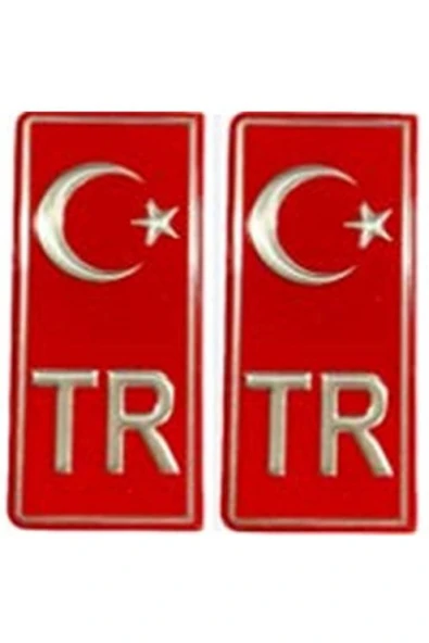 ARMA PLAKA TR KIRMIZI 2Lİ SET 551134 ürün görseli 1
