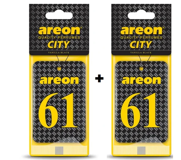 Areon City Vanilla Black 61 Oto Araç Kokusu (2li ) ürün görseli 1