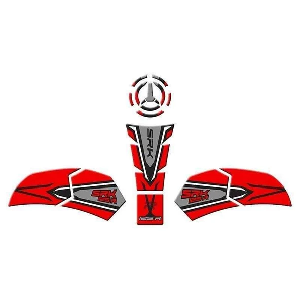 Rks Srk 125 R 2023 - 2025 Uyumlu Tank Pad Set 001 ürün görseli 1