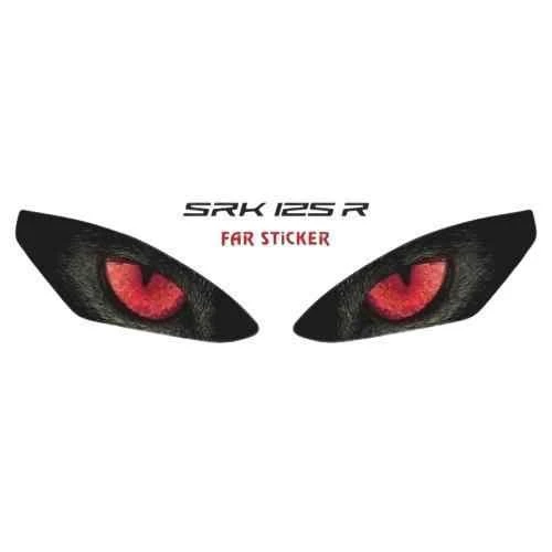 Rks Srk 125 R 2023 - 2025 Uyumlu Far Sticker Kırmızı ürün görseli 1