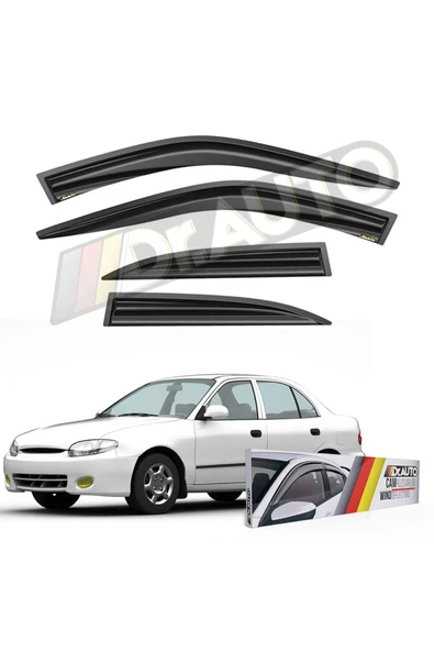 Hyundai Accent Yumurta Kasa 1995-2000 Cam Rüzgarlığı 4lü ürün görseli 1