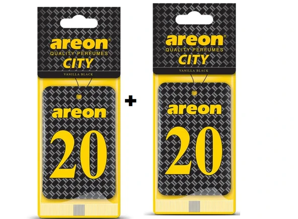 Areon City Vanilla Black 20 Oto Araç Kokusu (2li ) ürün görseli 1