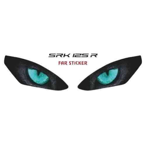 Rks Srk 125 R 2023 - 2025 Uyumlu Far Sticker Mavi ürün görseli 1
