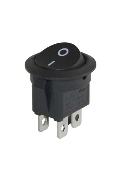 Powermaster Yuvarlak 4 Pinli Işıksız On-Off Anahtar Ic-133-4 ürün görseli 1