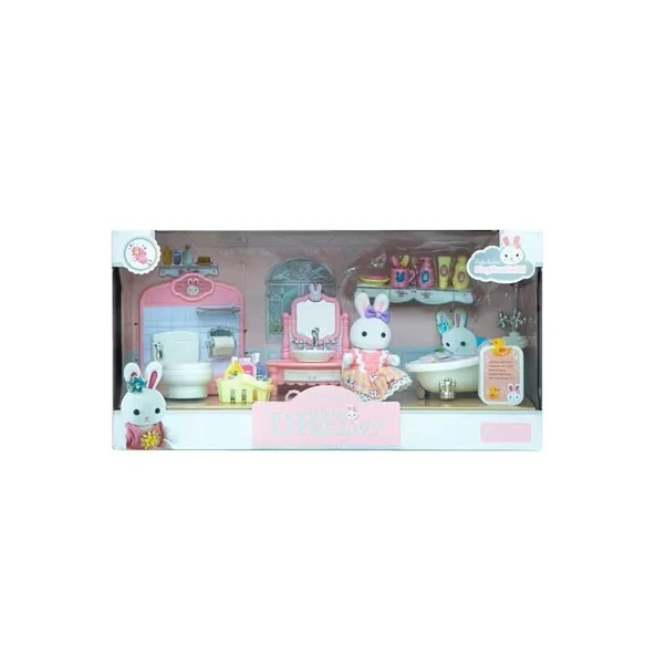 BY DREAMY MİNİ TAVŞAN BÜYÜK BANYO OYUN SETİ-MGA ürün görseli 1