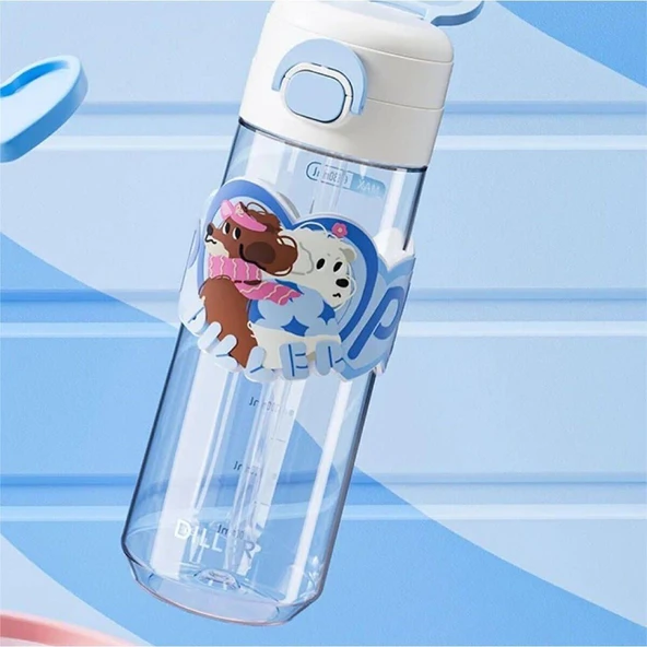 D2540 DILLER 700 ML BOYUN ASKILI TRITAN SU MATARASI ürün görseli 1