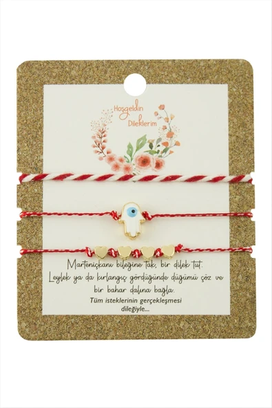 3 Adet Ftm Ana Eli Marteniçka Bileklik ürün görseli 1