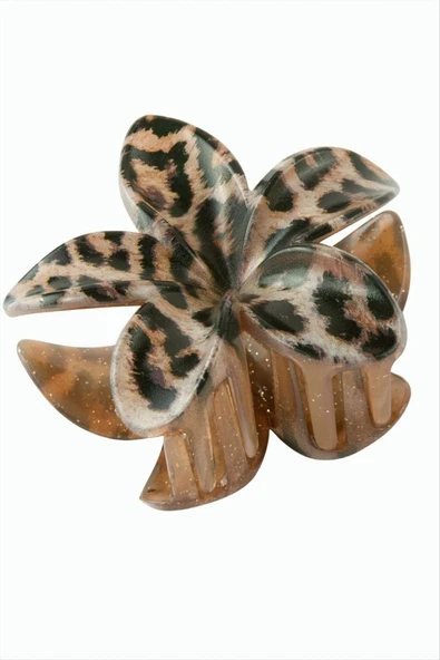 Leopar Desenli Lotus Mandal Toka 8 cm ürün görseli 1