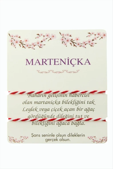 2 Adet Marteniçka İp Bileklik ( Toptan marteniçka bileklik) ürün görseli 1