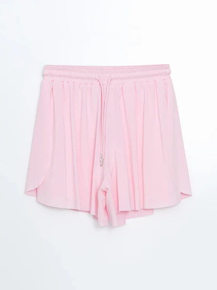 XSIDE ACTIVE Pembe Beli Lastikli Kadın Spor Şort - Resim 3