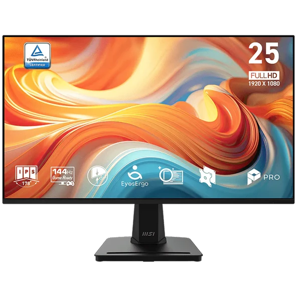 MSI 24.5" IPS PRO MP251 E14L 1MS144HZ HDMI Kurumsal Monitör 1920x1080 ürün görseli 1