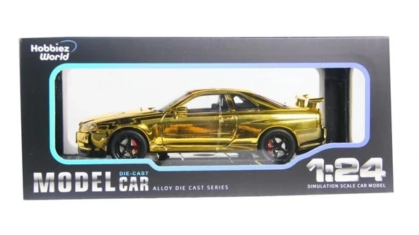 1901-300 HOBBİEZ WORLD 1/24 R34 SHİNNY COLORS-EKN ürün görseli 1