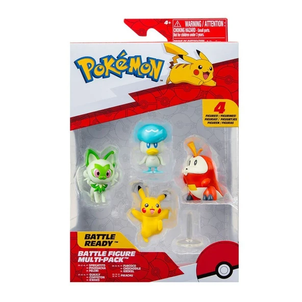 POK PKW3402 Pokemon Battle 4'lü İlk Figür Set ürün görseli 1