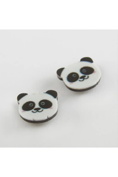 Panda Mıknatıslı Plastik Çocuk Küpesi ürün görseli 1