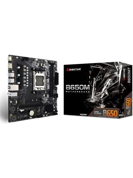 Biostar B650MT AMD AM5 DDR5 Micro ATX Anakart ürün görseli 1