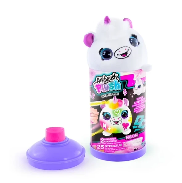 Airbrush Neon Boyanıp Yıkanabilen Mini Peluş Sürpriz Paket ürün görseli 1