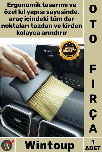 #Fırça Torpido Izgarası Toz Alıcı Hassas Yüzey Çizmez Yumuşak Uçlu Araba Detay Temizlik Fırçası ürün görseli 1