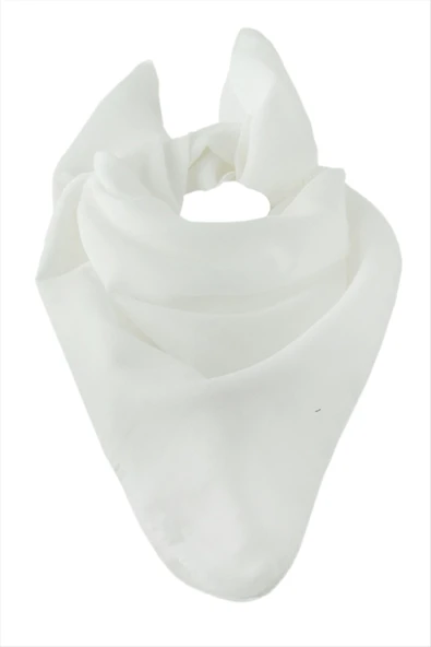 Beyaz Renkli Bandana 50*50 ürün görseli 1