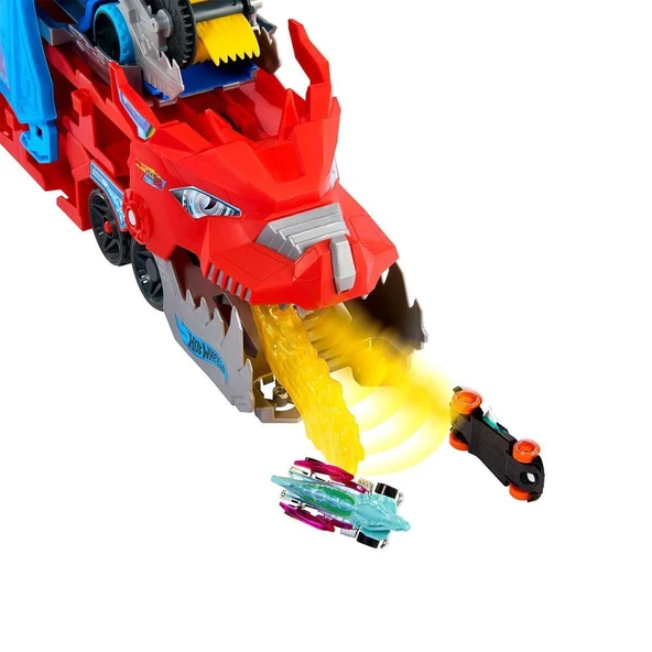 JBM72 Hot Wheels Ultimate Dual Dragon Transporter - Resim 3