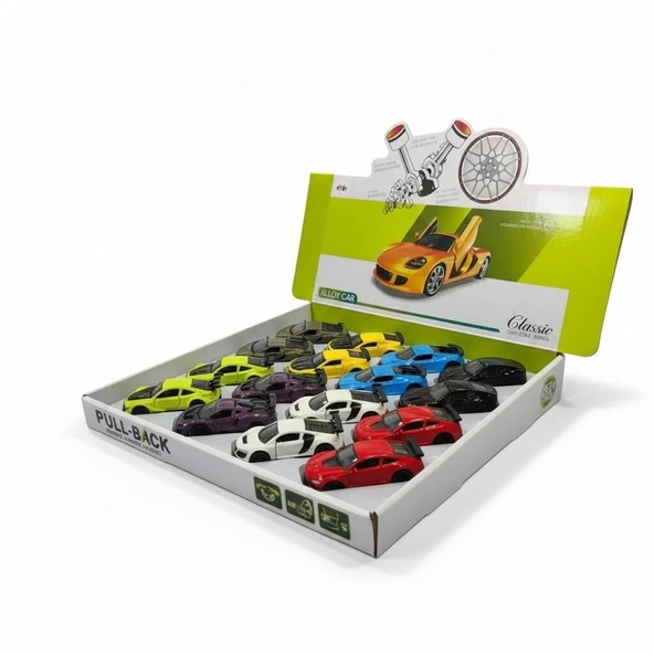 8.5CM 1:64 KAPILARI AÇILAN SPOR ÇEKBIRAK ARABA ürün görseli 1