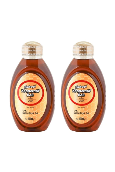 Binboğa Süzme Çiçek Balı 1 kg Pet x 2 Adet ürün görseli 1