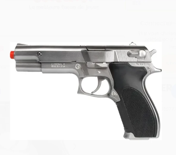 Gonher 8'li Gümüş Metal Polis Koleksiyon Tabancası ürün görseli 1