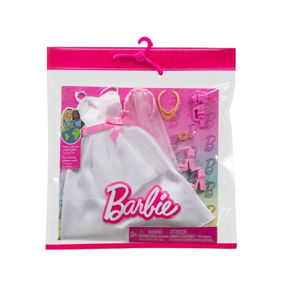 HWV76 Barbie + Ken Fashion - Gelin Aksesuarları (Bebekler ürüne dahil değildir.) ürün görseli 1