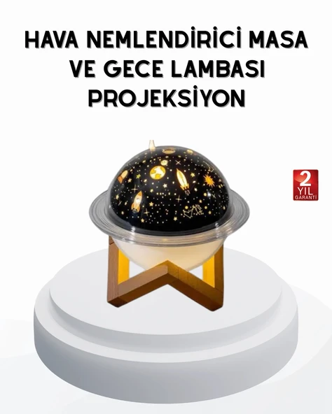 Nevamel USB Mini Hava Nemlendirici ve Projeksiyon Lamba – Taşınabilir Sessiz Dekoratif Aromaterapi Cihazı ürün görseli 1