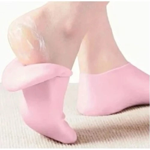 HERŞEYTREND Küçük Boy Silikon Nemlendirici Ayak Bakım Çorabı Pembe ürün görseli 1