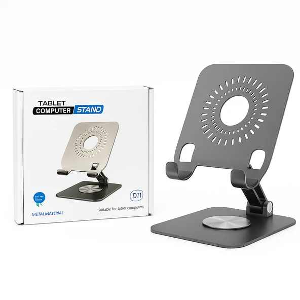 D11 Dönerli Metal Tablet Stand ZR758 ürün görseli 1
