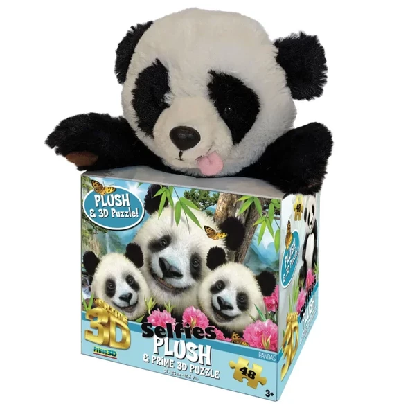 Prime 3D - Panda Pelüş ve Selfie 48 Parça Puzzle 15800 ürün görseli 1
