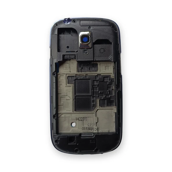 Samsung i8910 Kasa Samsung Galaxy S3 Mini Mavi Renk Orta Kasa Çıtalı on off Ses tuş bordu Kamera Lensi ürün görseli 1