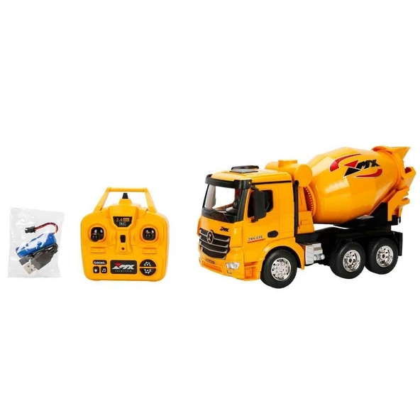 5084 SUN-RST-RC İŞ MAKİNESİ 1 18 BETON MİKSERİ FF 9CH 3 7V USB 2 4 GHZ SESLİ IŞI ürün görseli 1