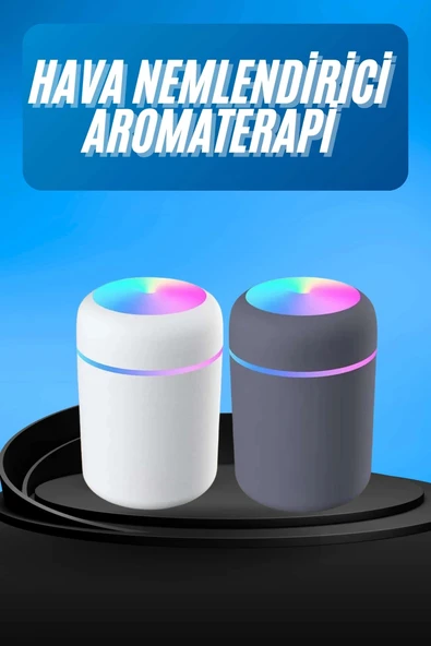 Nevamel Humidifier LED Işıklı Mini Ortam Oda Kokusu Aromaterapi Buhardanlık ürün görseli 1