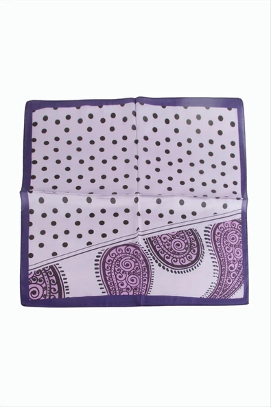 Benekli Desenli Zr Şifon Fular 50*50 cm ürün görseli 1