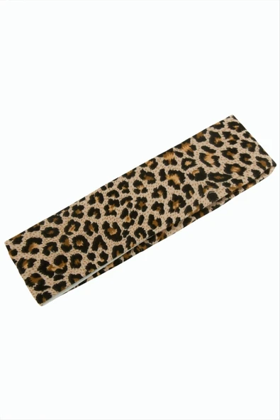 Leopar Desenli Saç Bandı 6 cm ürün görseli 1