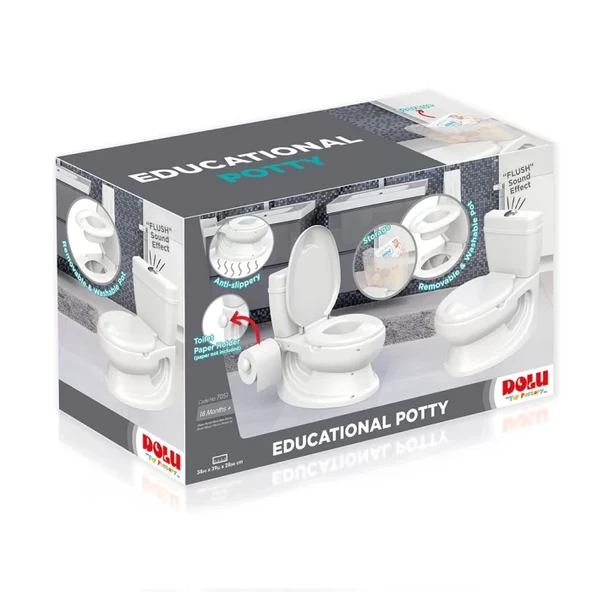 Dolu Eğitici Lazımlık Beyaz - Resim 2