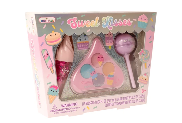 Hot Focus Sweet Kiss Far ve Ruj Makyaj Seti ürün görseli 1
