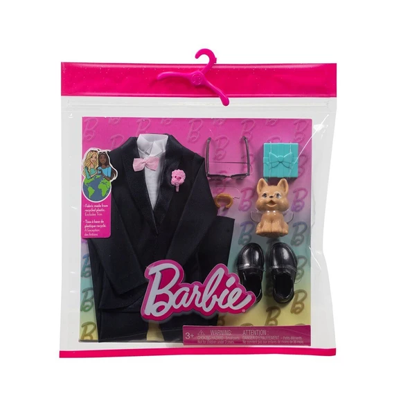 HWV77 Barbie + Ken Fashion - Damat Aksesuarları (Bebekler ürüne dahil değildir.) ürün görseli 1