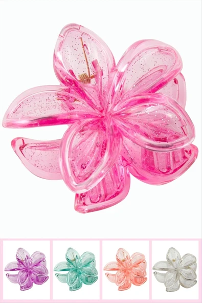 Çerçeveli Simli Lotus Toka 8 cm ürün görseli 1