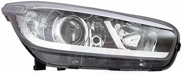 Kia Ceed (2012 Yılında Çıkan Kasa) Far Sağ Elektrikli Siyah Motorlu H7 Py21W 5W Seviye Ayarlamalı Ve Viraj Lambalı (Oem ürün görseli 1