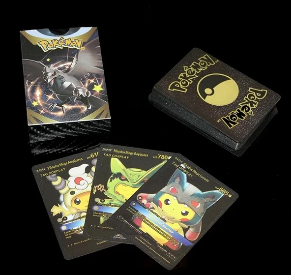 Pokemon Oyun Kartı Metalik Siyah Deste ürün görseli 1