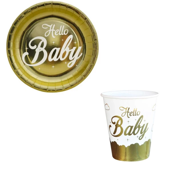 Hello Baby Metalize Set 6 Kişilik ürün görseli 1
