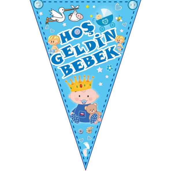 Hoşgeldin Bebek 10 Lu Mavi Flama ürün görseli 1