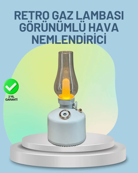 Nevamel® Renkli Led Işıklı Retro Gaz Lambası Aroma Terapi Mist Maker ürün görseli 1