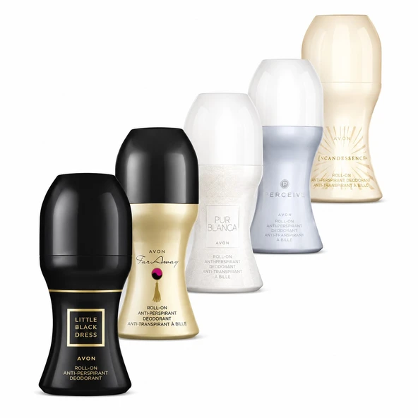 Avon Kadın Roll-On Deodorant Seti 5'lİ  Farklı Kokular ürün görseli 1