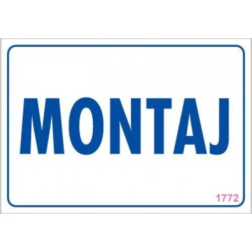 Pvc Levha quot;Montajquot; 17,5*25 cm ürün görseli 1