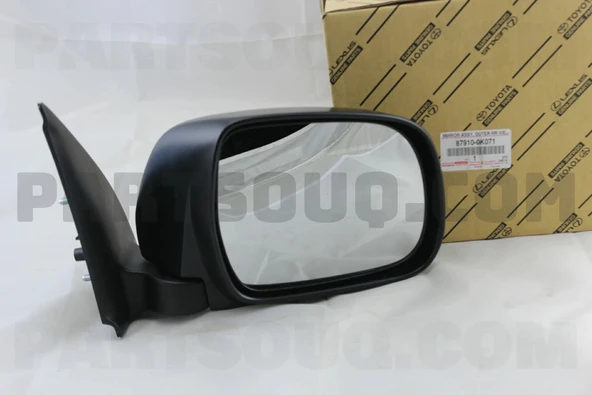 Toyota Hilux Vigo 2006-2011 Dış Dikiz Aynası Manuel Siyah Sağ (Oem No: 87910-0K071) ürün görseli 1