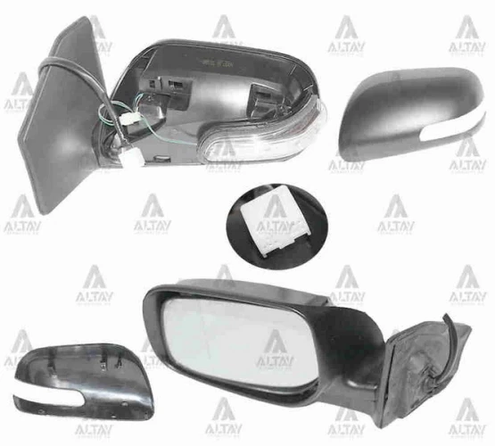 Toyota Avensis 2006-2008 Dış Dikiz Aynası Elektrikli Isıtmalı Otomatik Katlanır Sinyalli Sol (Oem No:87901-05190) (Adet) ürün görseli 1